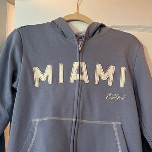 Edikted Miami Hoodie in Blue size XS